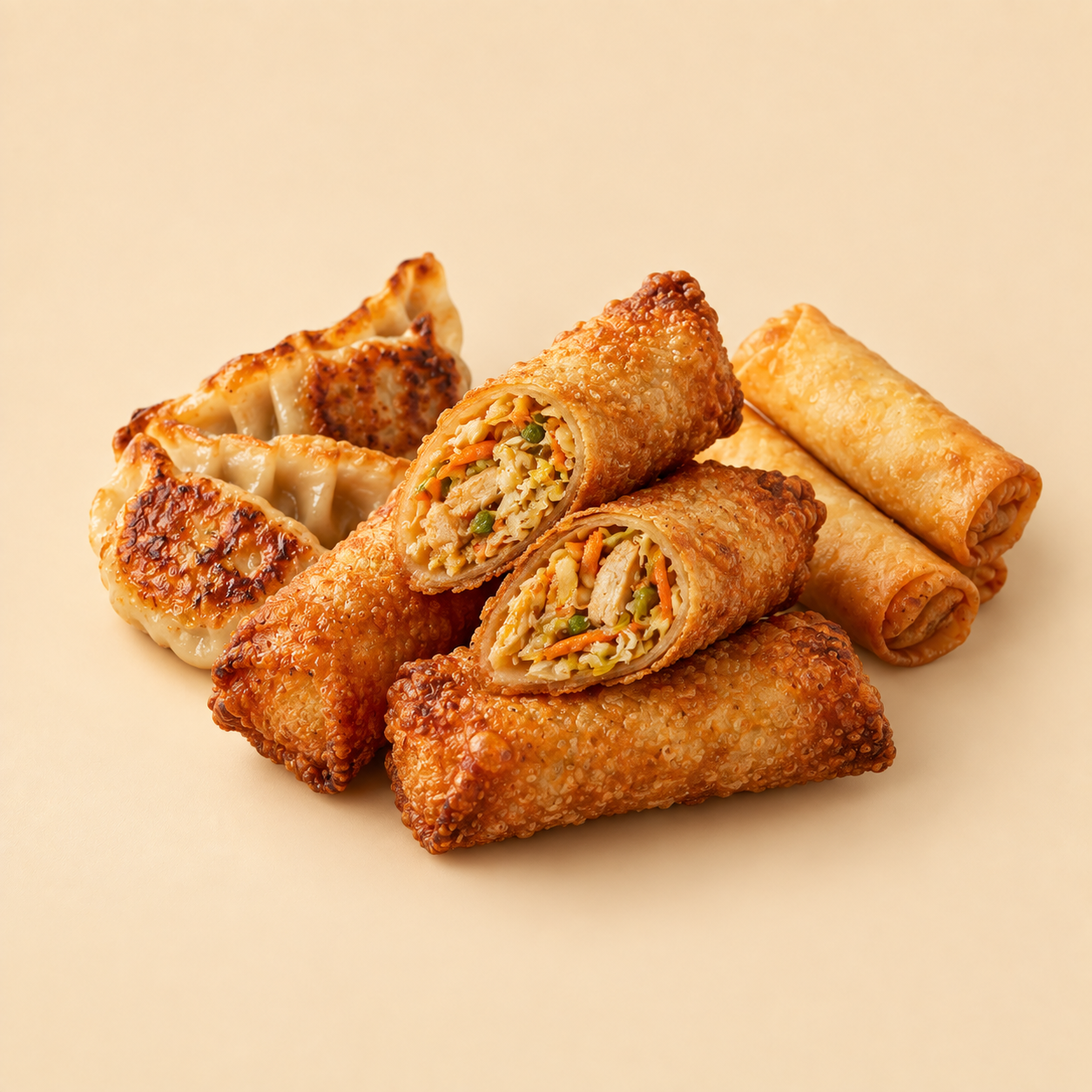 Handrolls, gyozas y arrollados